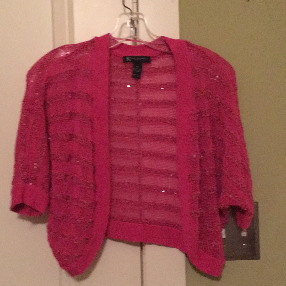 Hot Pink Inc International Concepts Shrug Size M